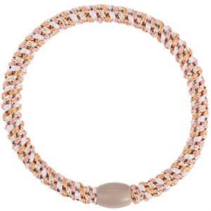 Bon Dep - Kknekki Hårelastik Slim, Pink Nude Glitter